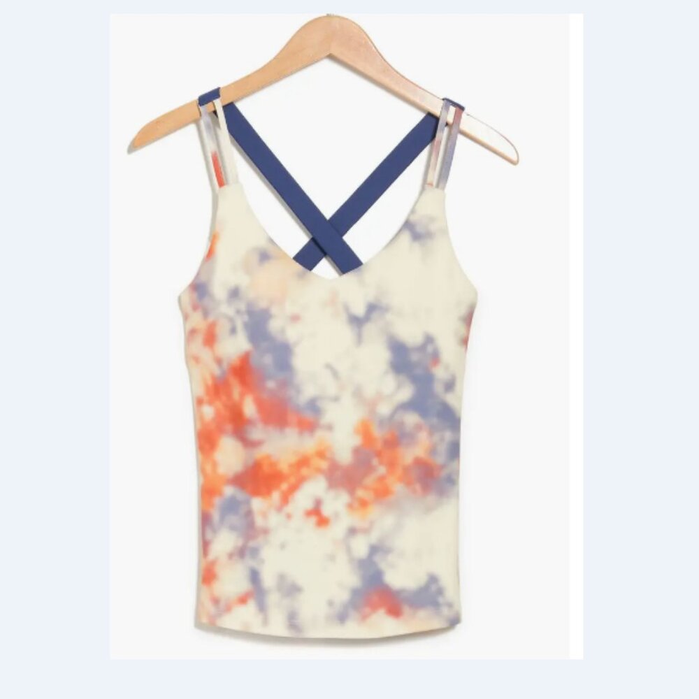 Max Studio Mojave Crisscross Back Tank Top - Medium